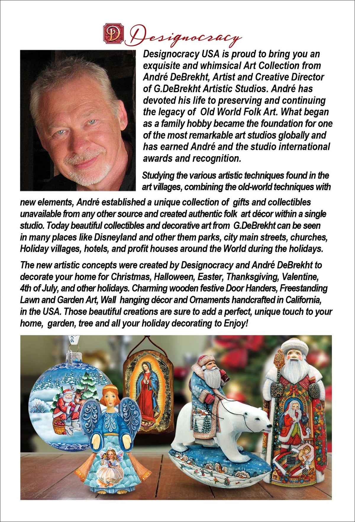 G.DeBrekht Adoration Nativity Tabletop Tree