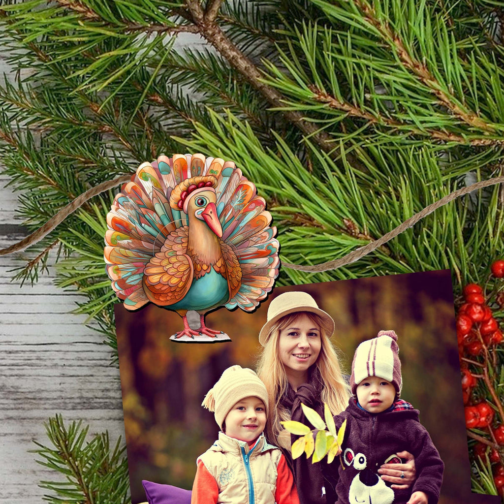 G.DeBrekht Turkey Clip-On Decorations, Set of 6