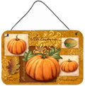 Fall Harvest Pumpkin Wall & Door Sign, 8 × 12 in
