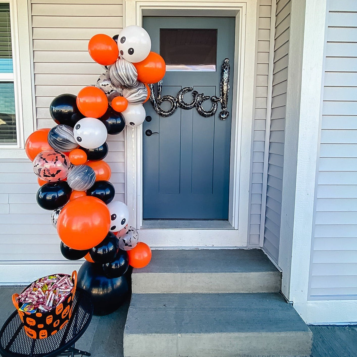 Halloween Balloon Garland Kit, Black & Orange