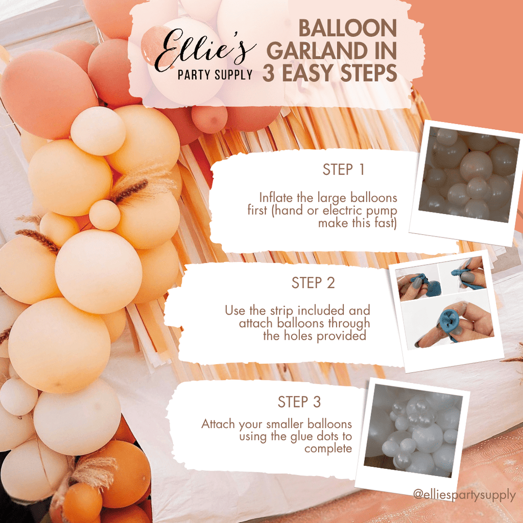 Ellie's Peppermint Red & Pink Christmas Balloon Garland Kit